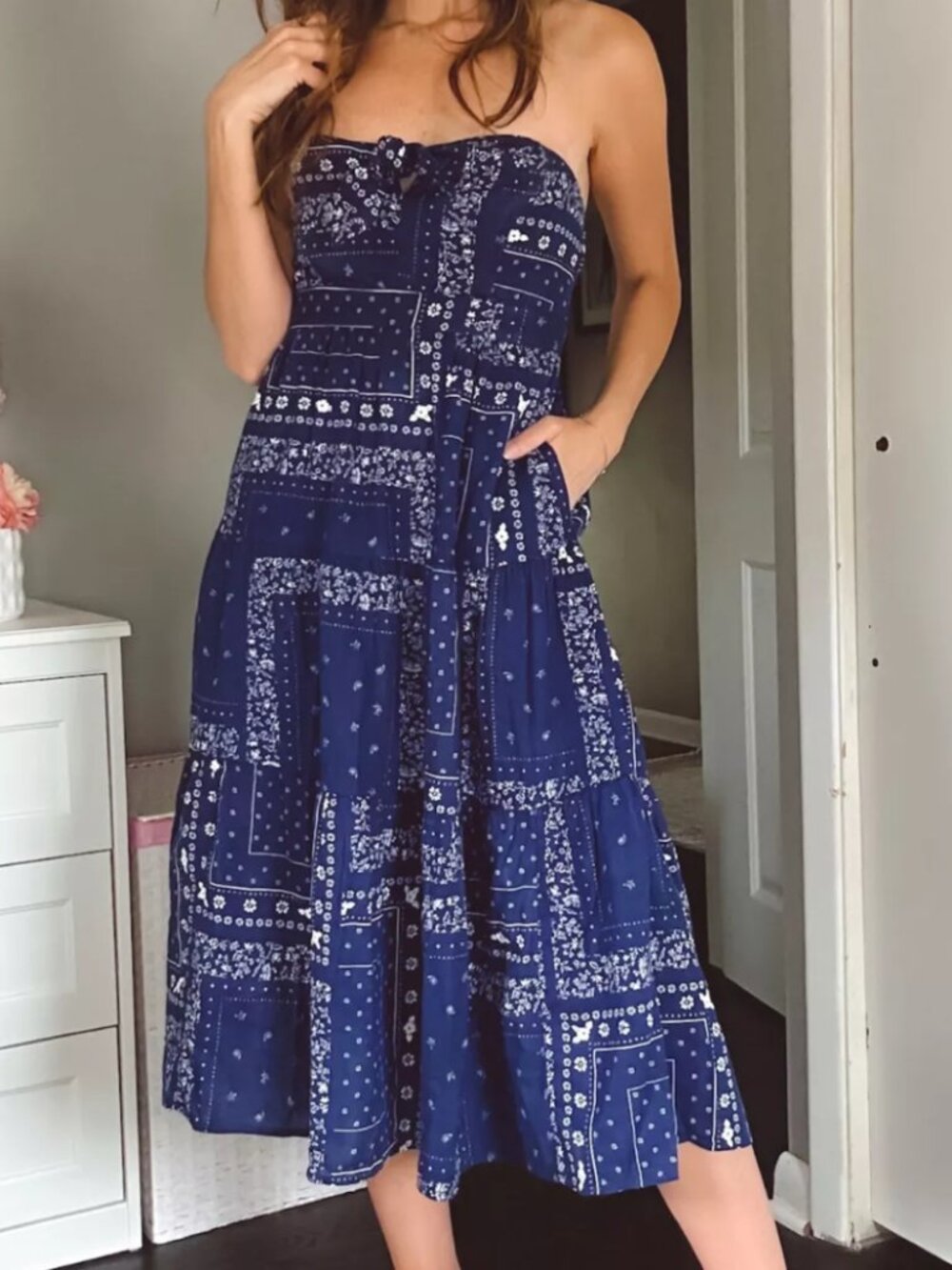 Universal Thread Strapless Midi Dress Size S - Picture 4 of 11